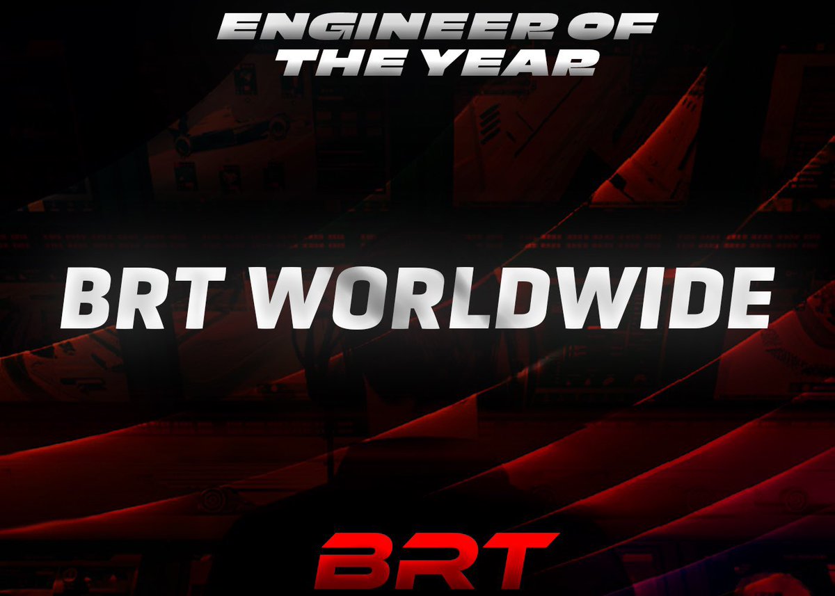 ENGINEER OF THE YEAR. 

We are had a vote between the team to decide our engineer of the year! And it was hard to look past anyone but <a href="/BRT_Worldwide/">Worldwide</a> , the man that has taken the Head engineer role in his stride and has proven the managers he has what it takes. 

The goat 🫶