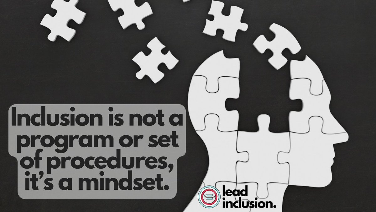 🌍 Inclusion is not a program or set of procedures, it’s a mindset that 1. all #students belong, 2. I can teach all #students well, and 3. they can all learn and grow and flourish and succeed. #LeadInclusion #EdLeaders #Teachers #UDL #TeacherTwitter