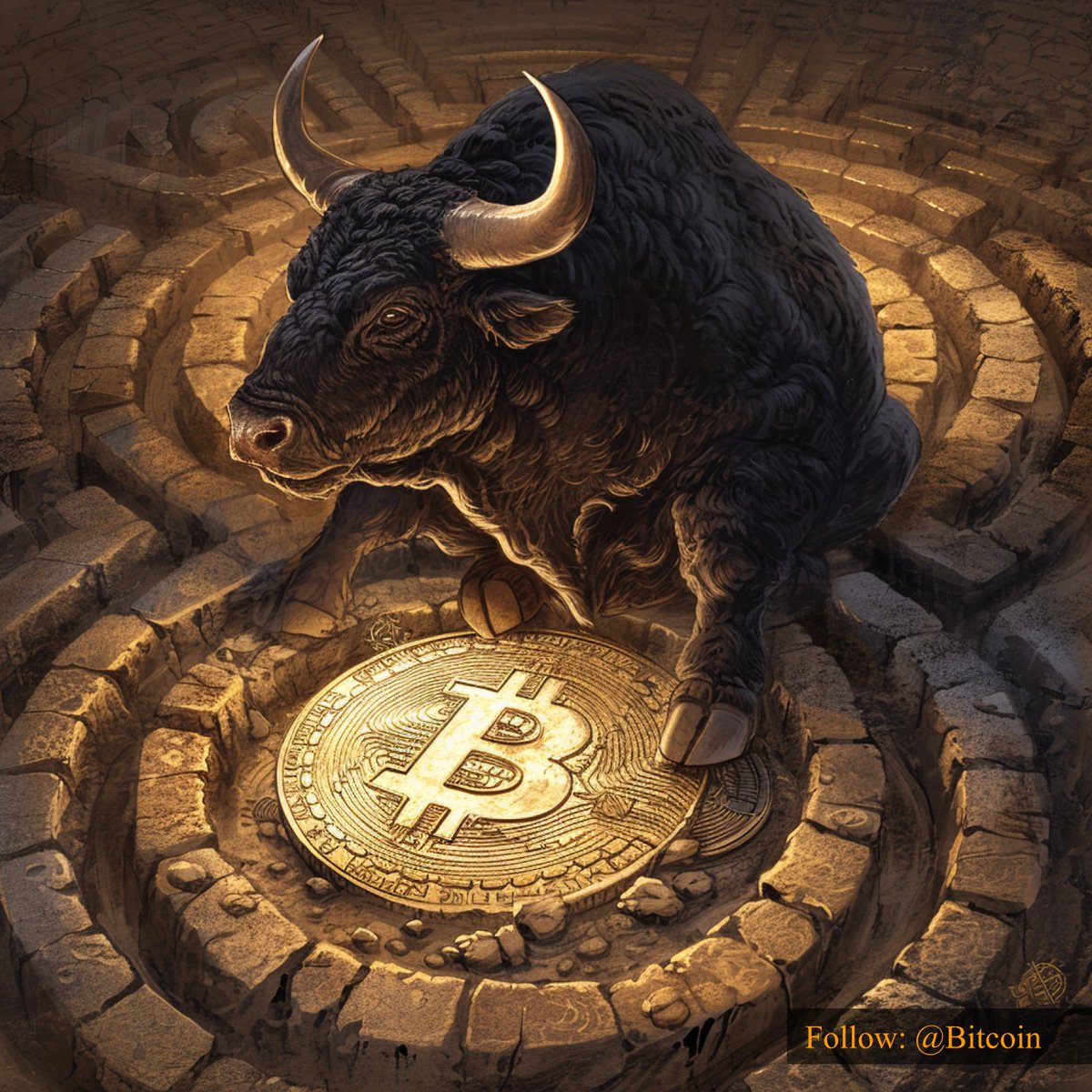 Bitcoin's tweet photo. With #Bitcoin knowledge is power, and this wise beast is ready to share its wisdom! 📚🌟 #KnowledgeIsPower https://t.co/bJoGN46td9