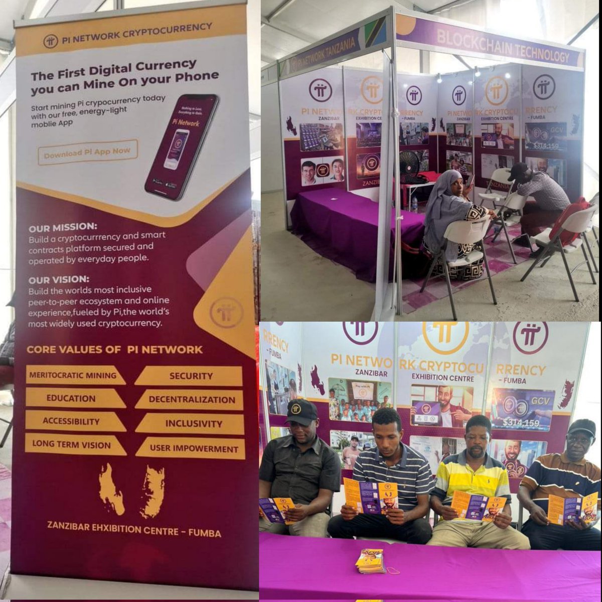 🎉 #Pi Awareness & #PiBarter Festival held at Zanzibar Exhibition Center Fumba, Tanzania.🇹🇿 
Just keep our passion for #PiNetwork Alive❣️ 
Join my mining team on PiNetwork:
minepi.com/EmerPi01
Enter invitation code: EmerPi01

#PayWithPi #PiGoals2024 #OpenMainnet #PiCommerce