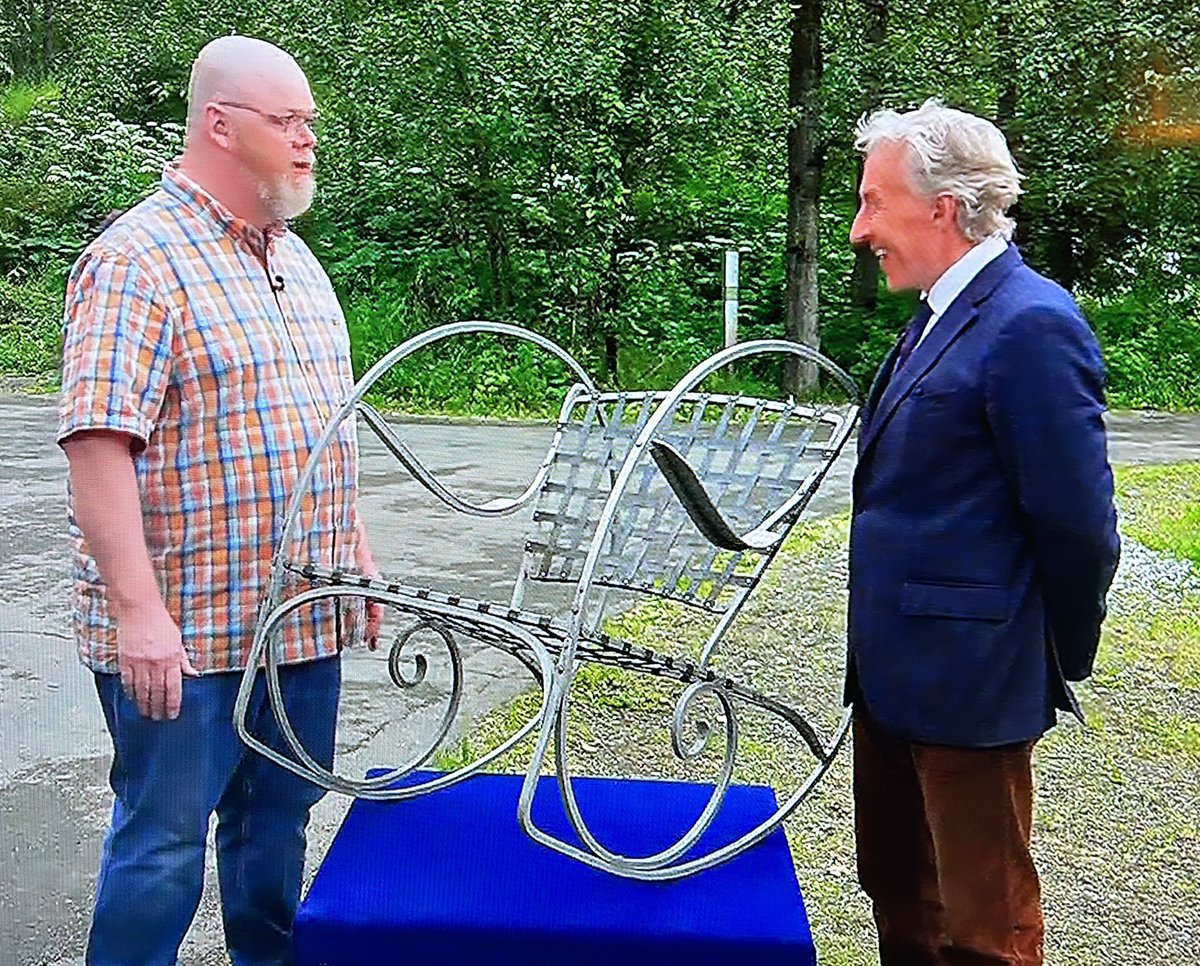 #antiquesroadshow a <a href="/leighkenonyc/">Leigh Keno</a> sighting in Alaska? He’ll go anywhere for great furniture! He loves modern furniture and it shows.