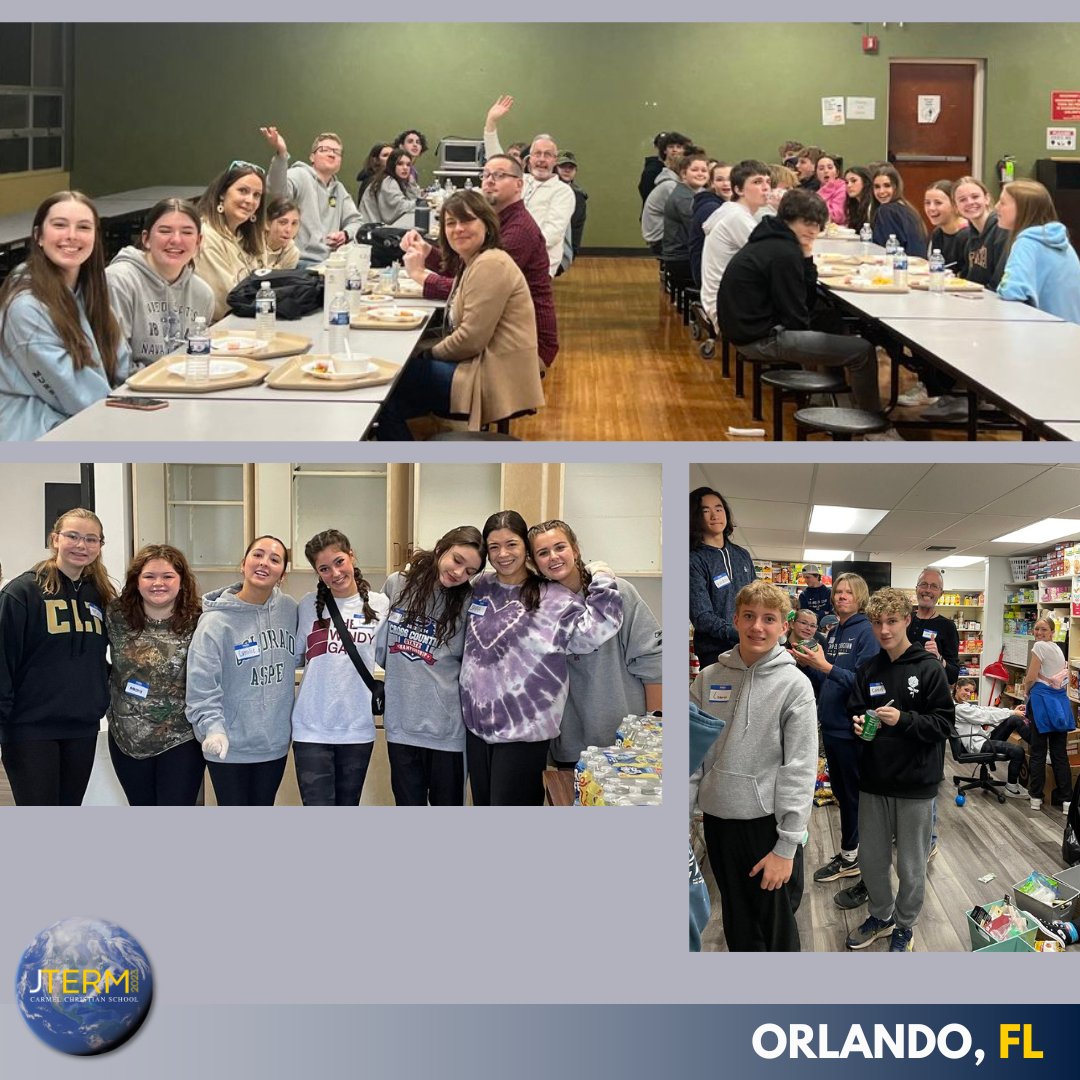 CarmelCougars's tweet photo. Today, our Orlando team served at Daily Bread, Christian Service Center, as part of the ServeOrlando experience. ServeOrlando provides various work experiences that allow students to be the hands and feet of Jesus in the Orlando community. #ccshs #Jterm24 @ccs_hs_1993 https://t.co/IjpDcWvPDk