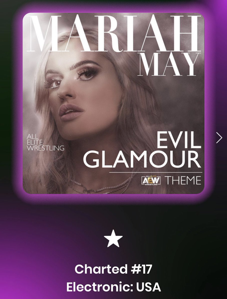 Day 1 is in the books for the dual digital release of @DeonnaPurrazzo’s Theme THRONE OF GOLD & @MariahMayx’ Theme EVIL GLAMOUR. Both entered the iTunes Electronic Charts for USA today at #20 The race is on to see who gets to #1. WHO WILL IT BE!? Be sure to add AEW music to your