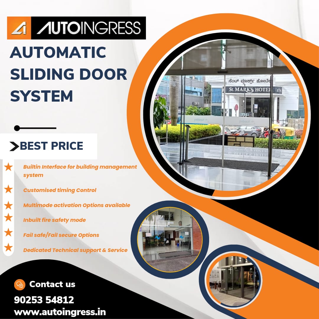 A perfect blend of interior architecture with luxurious automation. Auto Ingress Automatic Door System - Tailor made secure door solution for Elite Residential interiors