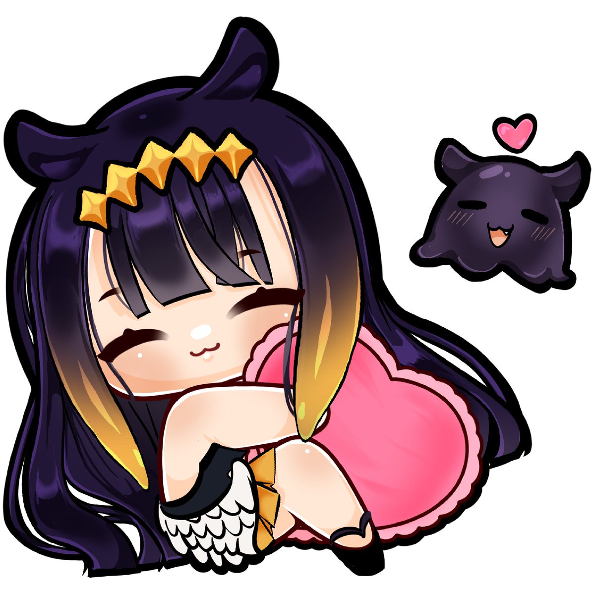 Practicing chibi rendering with the illustration queen 😭 #inART 

Thinking about opening Valentines Day commissions for these 💛💛