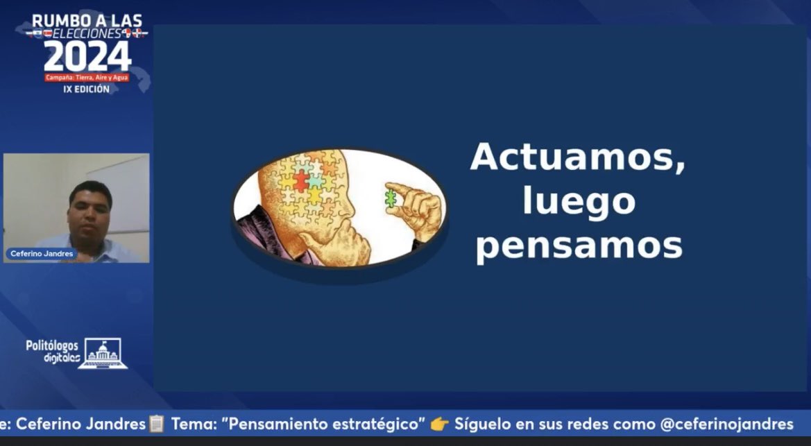 “Actuamos, luego pensamos. ¡Los impulsos son peligrosos!” <a href="/CeferinoJandres/">Ceferino Jandres 🇸🇻</a>  en el primer día del Rumbo 2024

#Elecciones2024  #Compol
