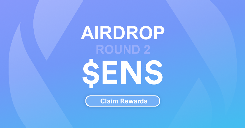 ExMortisNFT's tweet photo. Wow! ENS Has done it again, Got $4,800 worth of tokens just for having a .ETH domain!