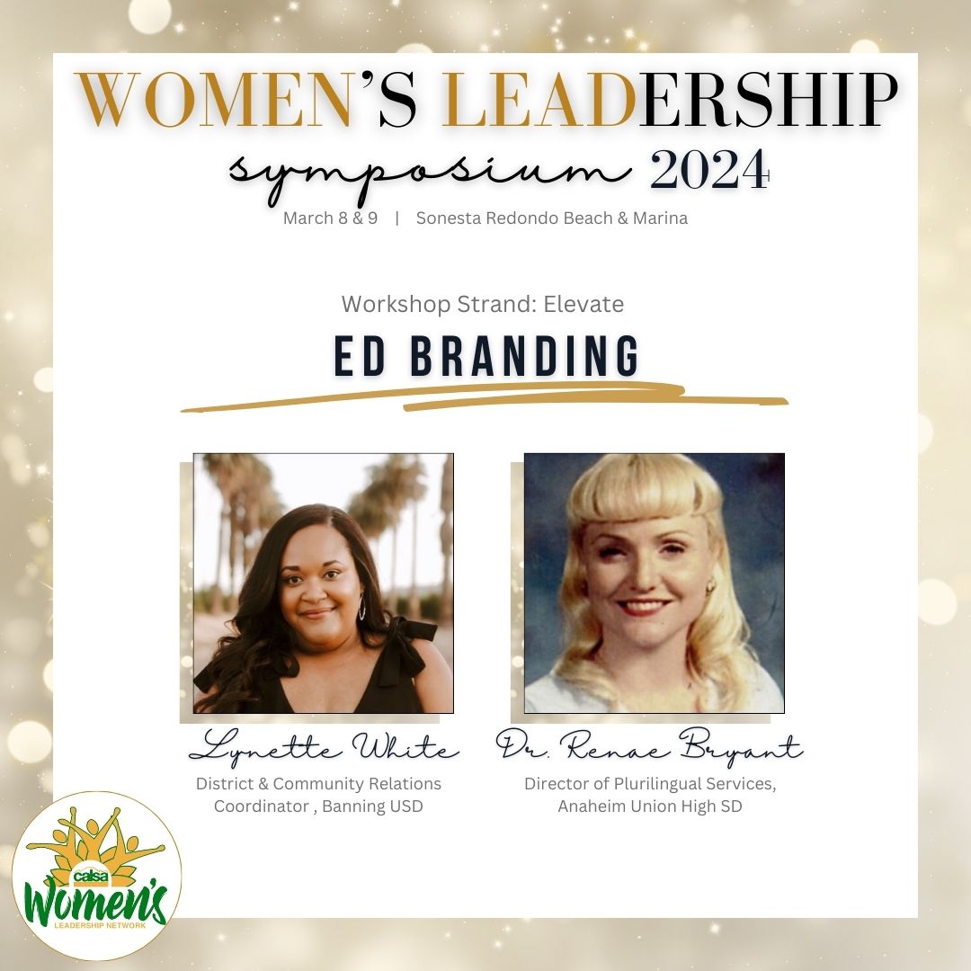 We're so excited to unveil our first Women's Leadership Symposium workshop presenters – a #trailblazing duo set to empower you in creating a powerful personal brand online!

Join them and many other talented + fearless Women in Redondo Beach, CA! calsa.org/womens-leaders… #WLN2024
