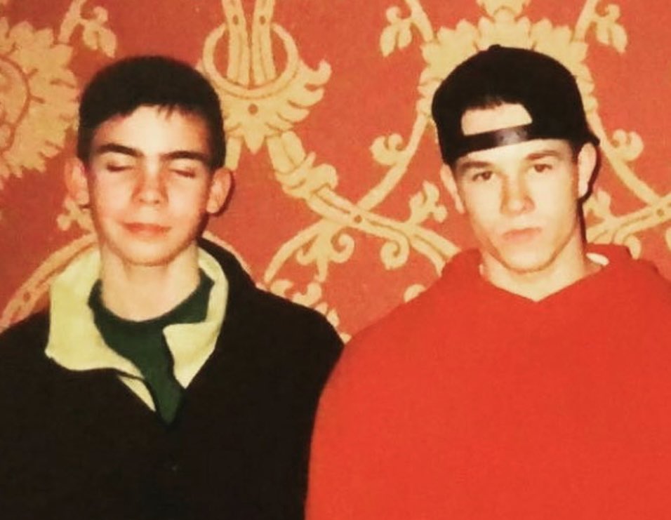 mazemoore's tweet photo. When I was 14 years old my cousin worked security for Marky Mark and the Funky Bunch. They were doing a show in Providence RI, an hour from where I lived. My cousin called me and asked me if I wanted to come to the show.

My older cousin drove us. Walberg worked out before the show. I sat in the gym and watched, waiting for a picture. Right before the picture he turned to me and said “don’t blink, I’m only doing one with you.”
