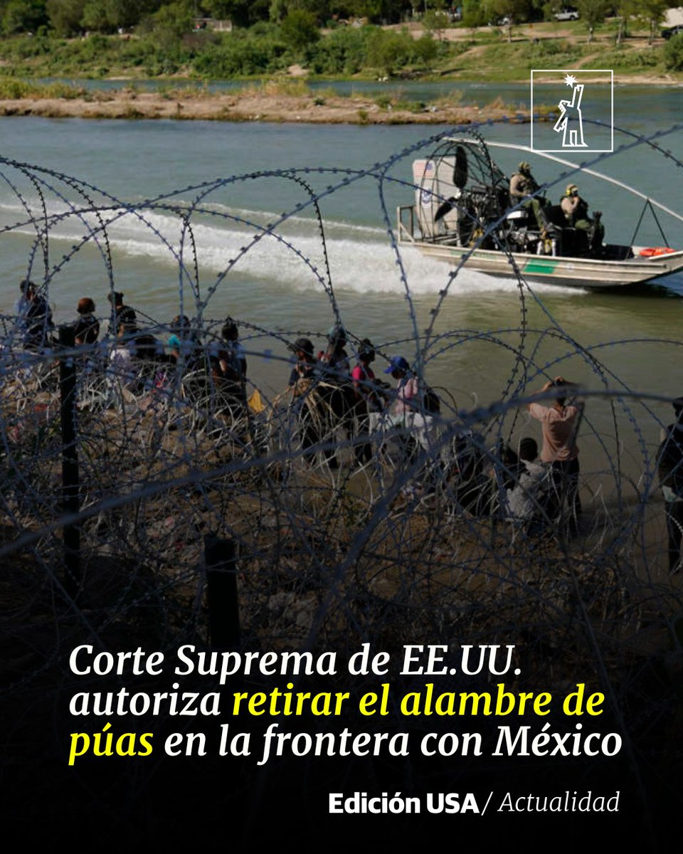 DiarioLibre's tweet photo. 🇺🇸| #DiarioLibreUSA | El alambre de púas forma parte de la lucha más amplia del gobernador texano con el gobierno federal por las medidas en torno a la migración

🔗https://t.co/gN7qQNGydH

#DiarioLibre #ActualidadDL #DLUSA #Alambres #Frontera https://t.co/UINzXQExdU