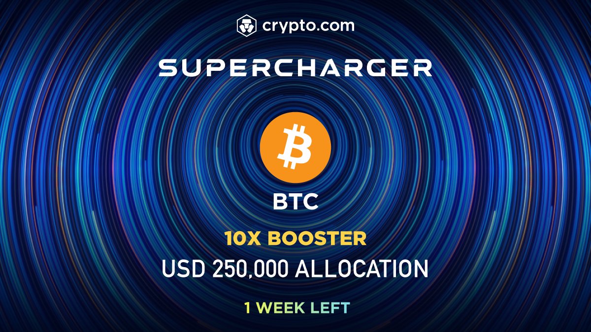 cryptocom's tweet photo. ⏰ 1 week left for the #BTC Supercharger

💰 US$250K allocation
🔒 Deposit $CRO to earn $BTC
📈 Up to 12% p.a. (10x)

888 participants will get a 10x multiplier NF

➕ "Loaded Lions" collectors stand a higher chance to win

Earn Now: https://t.co/NAWdFIh1Gl

@loadedlions_cdc https://t.co/SAnYjBSrwO