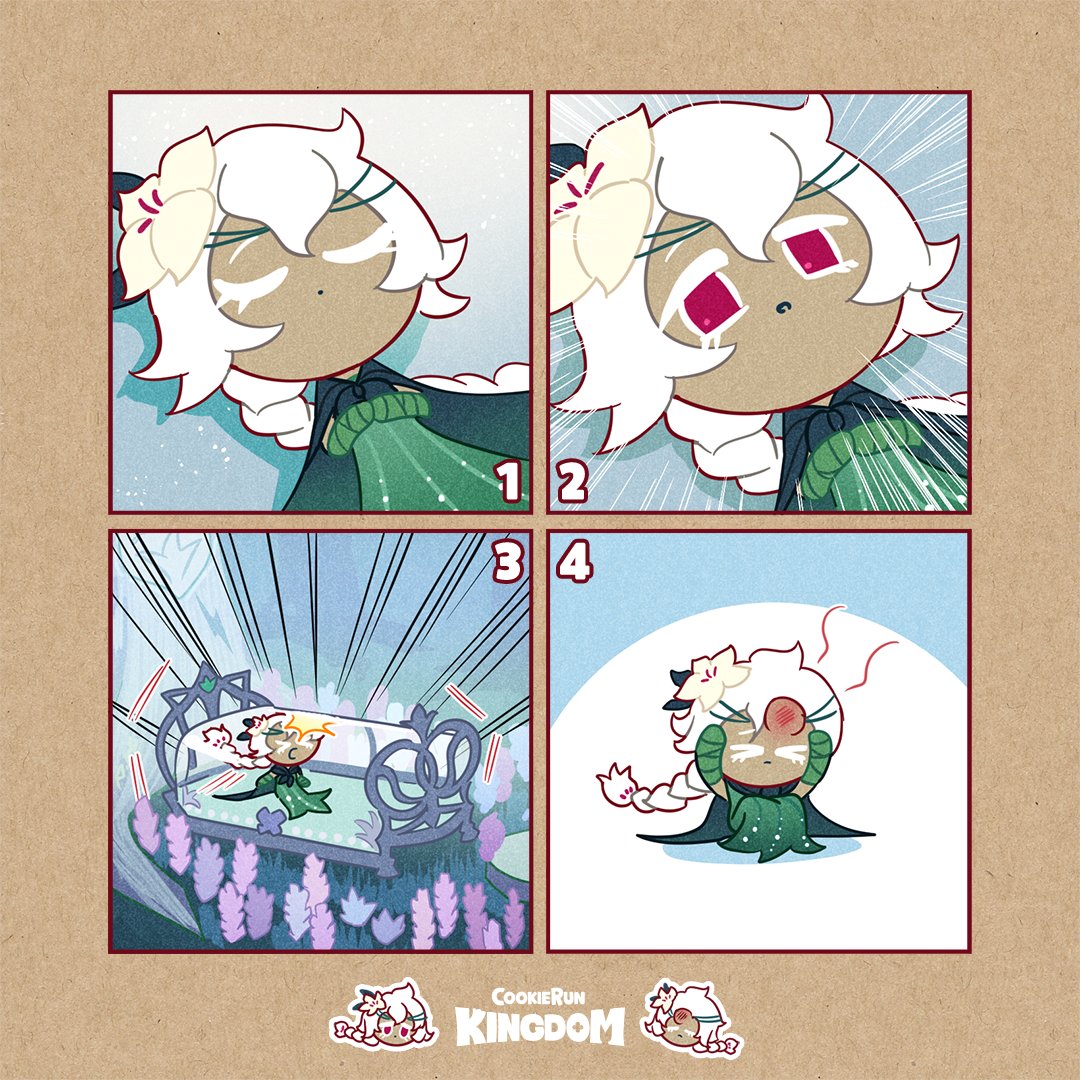 *THUNK* Owwie... #CookieRun #CookieRunKingdom #WhiteLilyCookie