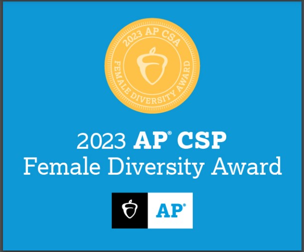 MahwahHS's tweet image. Congratulations to MHS for being recognized by @CollegeBoard for achieving high female representation in AP Computer Science Principles in  22-23. Female students who take #APCSP are more than five times as likely to major in computer science in college. #MahwahConnects