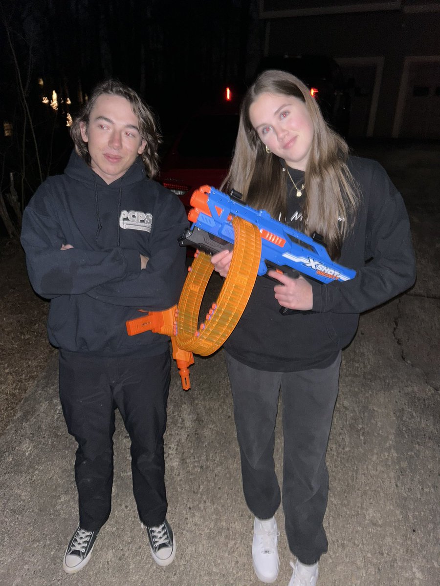 bulletbitches4L's tweet photo. Kendall’s first kill on parker thran. Got a good workout in tn! (2,4) @AllahAlliance @shsnerf2024 https://t.co/lqnwmpEVf4
