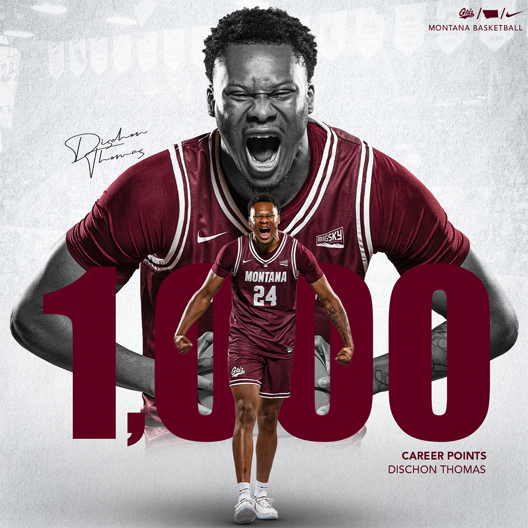 His opening three gives @dischonthomas 1,000 career points! Congrats DT! #BANDTOGETHER x #GoGriz