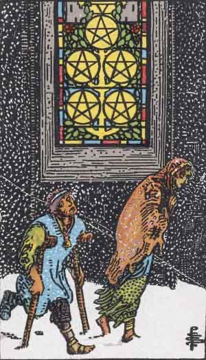sen_shahana's tweet image. COTD: Five of Pentacles 

A difficult time ensues. Work is lost, money dries up, family &amp;amp; friends either turn their backs or cannot help. You are alone and you feel it – but this too shall pass. Your time will come.

DM to schedule a reading with me. 

#tarot #fiveofpentacles