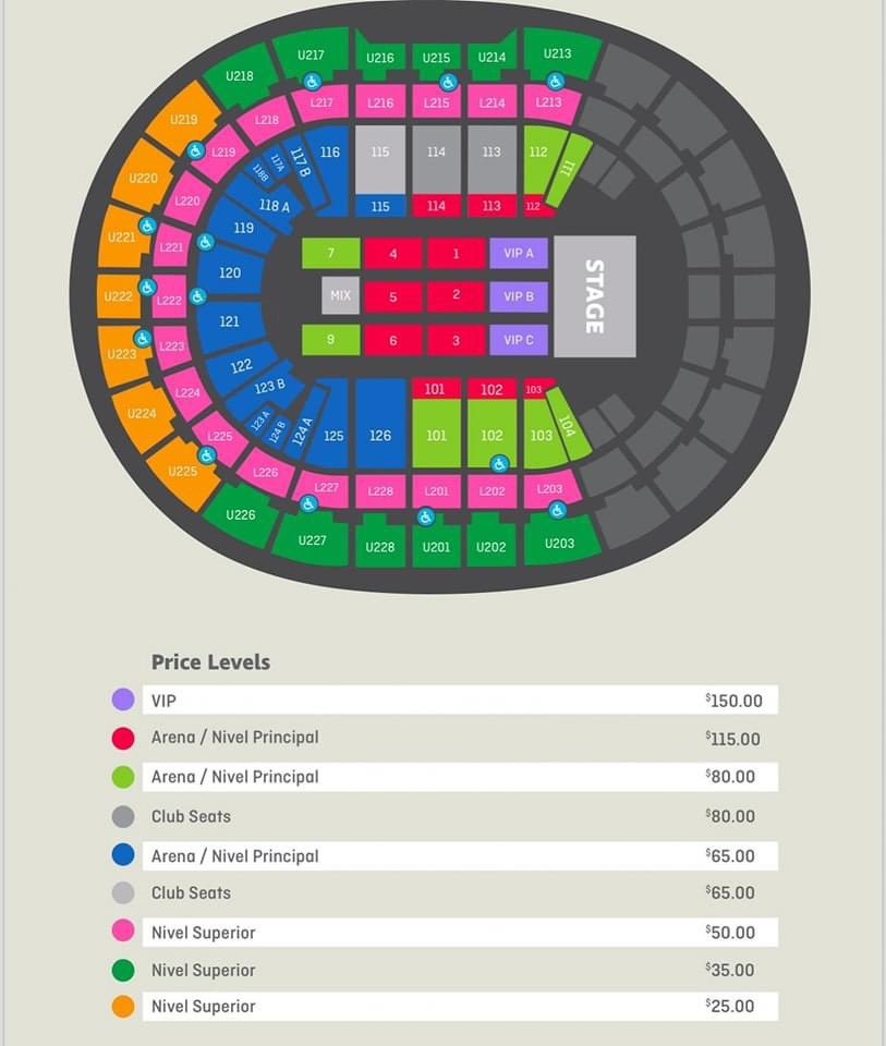 JLPromotionspr's tweet photo. Diagrama de Asientos para ver a “Los Reyes del Perreo” el próximo 5 de octubre en el Coliseo de Puerto Rico 🤴🏽🔥🇵🇷
Boletos a la venta desde mañana martes, 23 de enero a las 10:00am a través de https://t.co/rnLQXKozJL 🎫
#alexisyfido #concert #puertorico #jlpromotionspr https://t.co/IoMgcxr916