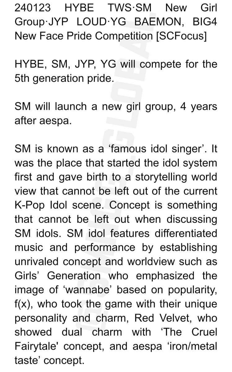 H2H_NEWS's tweet photo. 240123 BIG4 New Face Pride Competition

SM will launch a new girl group, 4 years after aespa. 

In particular, attention is drawn to whether Carmen from Indonesia will make her debut...Na Haeun is also predicted to be a strong candidate for debut.
📎https://t.co/z2VN0aFl9i https://t.co/61ggLEIQ0c