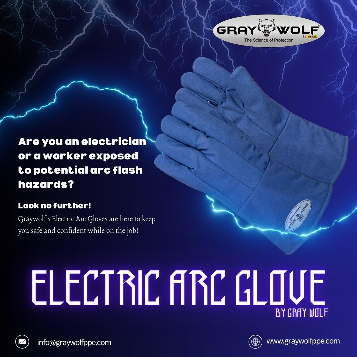 Introducing Graywolf's Electric Arc flash Gloves: Your Ultimate Protection Against Arc Hazards!

Are you an electrician or a worker exposed to potential arc flash hazards? Look no further! Graywolf's Electric Arc Gloves are here to keep you safe and confident while on the job
