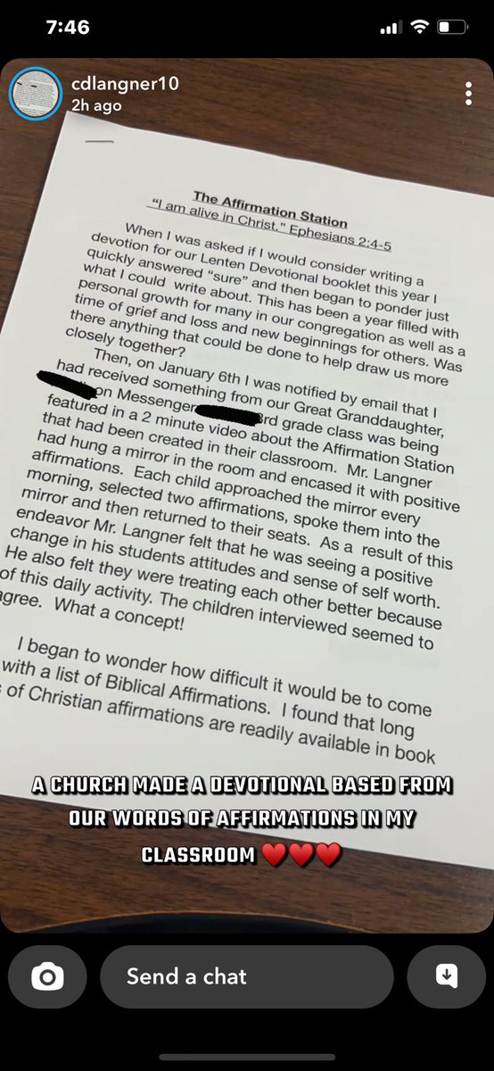 It was cool to see this in my mailbox today! Affirmations make a difference. ♥️♥️