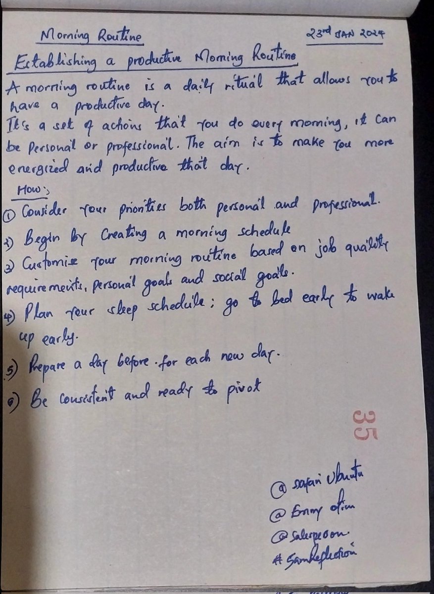AmNjogah's tweet image. "Morning is an important time of day because how you spend your morning can often tell you what kind of day you are going to have." - Lemony Snicket
@SafariUbuntu @iDEASUG #5amReflection 

Enjoy your day!