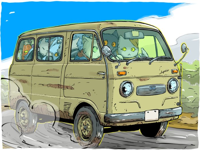 「driving outdoors」 illustration images(Latest)