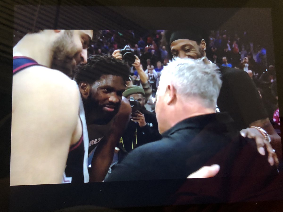 Brett Brown had to be in the building for the Embiid 70-piece.