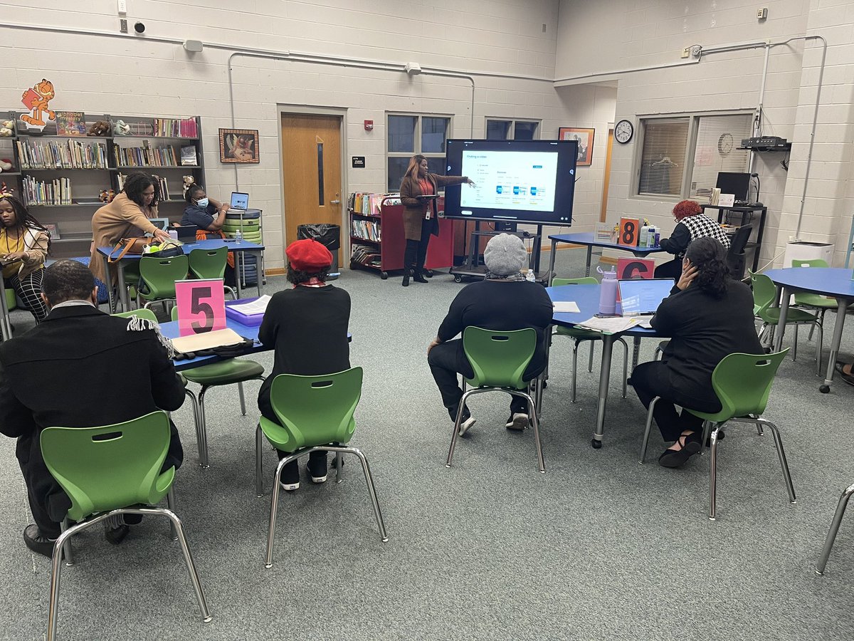 Awesome PD led by EdTech school representative Ms. Chandrell Gibson as she engaged staff members in top tier instructional resources that would make learning fun and more participatory for our scholars!