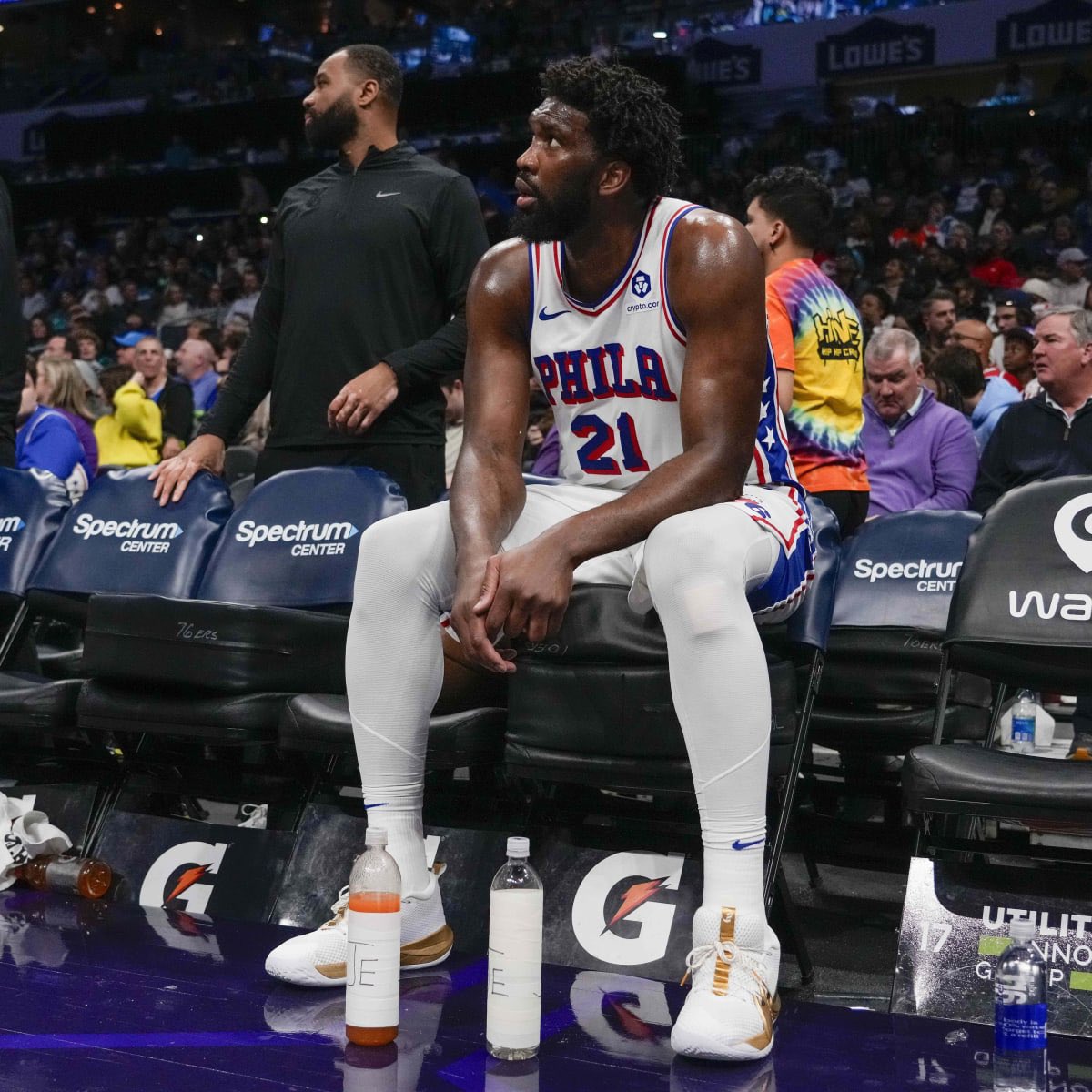 PresidentEmbiid's tweet photo. Joel Embiid updated season stats

36.1 PPG
11.6 RPG
5.9 APG
1.9 BPG
1.2 SPG
54/36/89 splits (65.1% TS)

One of the greatest seasons of all time #TheProcess https://t.co/ANa3pGiWEq