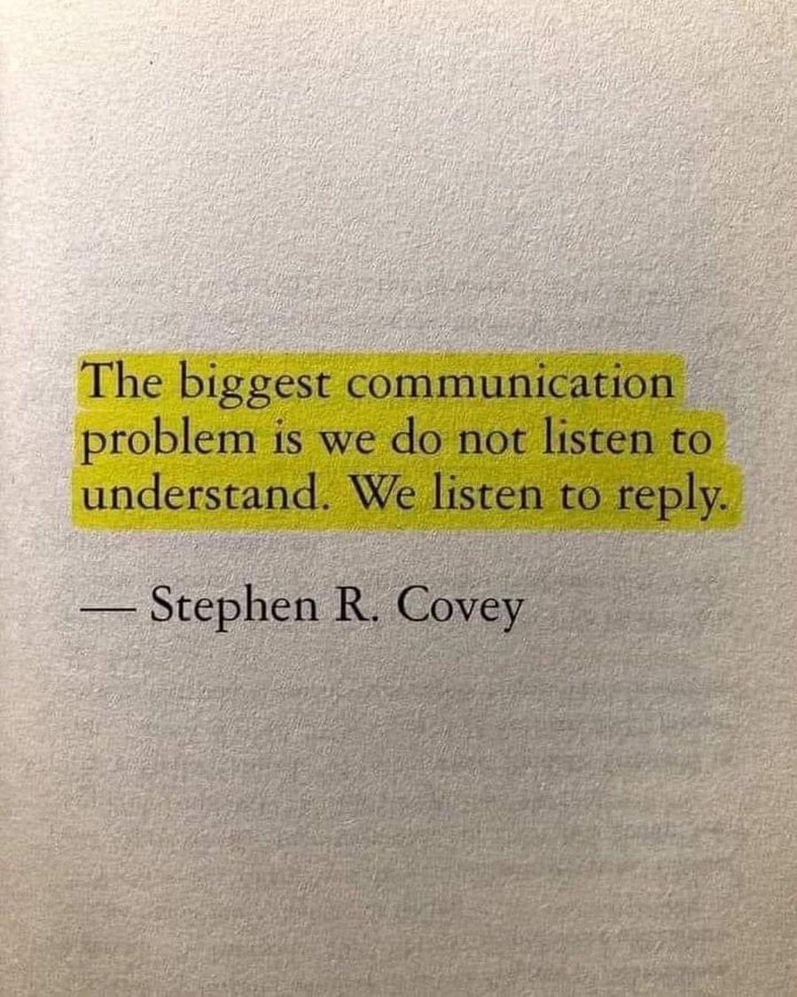 We should remember God gave us 2 ears and only 1 mouth so we could listen more than we talk.
#listen #learn #love