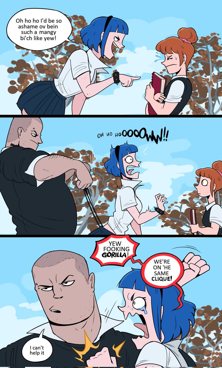 HellOnEarth_III's tweet photo. Currently doing my cancer check up and won't be drawing for some days, so I'll just do fun facts in the mean time.
#1 Originally the comic was meant to feature "Argie" and "Bangs" being the main characters, but as last minute change I swapped her for Ceci https://t.co/zCD47F6vyq