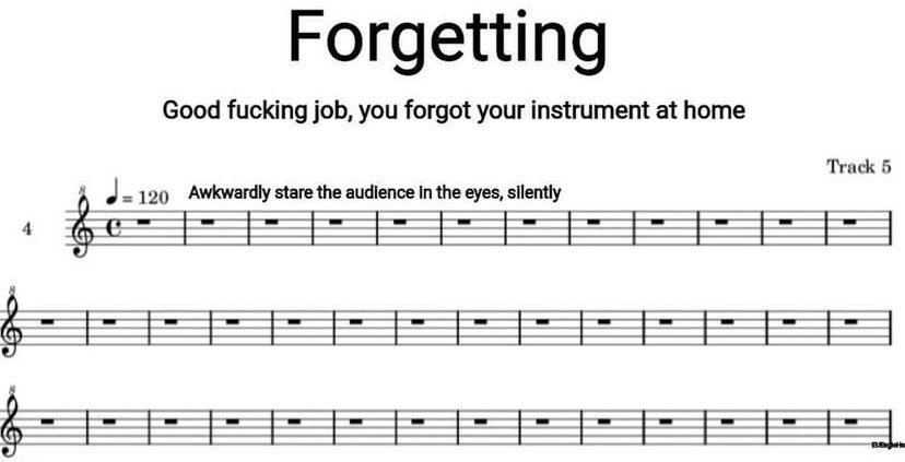 Oh cool somebody put one of my middle school nightmares into music form