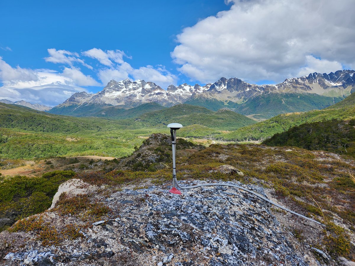 GNSS station in southernmost Patagonia for measuring interseismic strain along the South America - Scotia plate boundary. It survived the harsh austral winter!