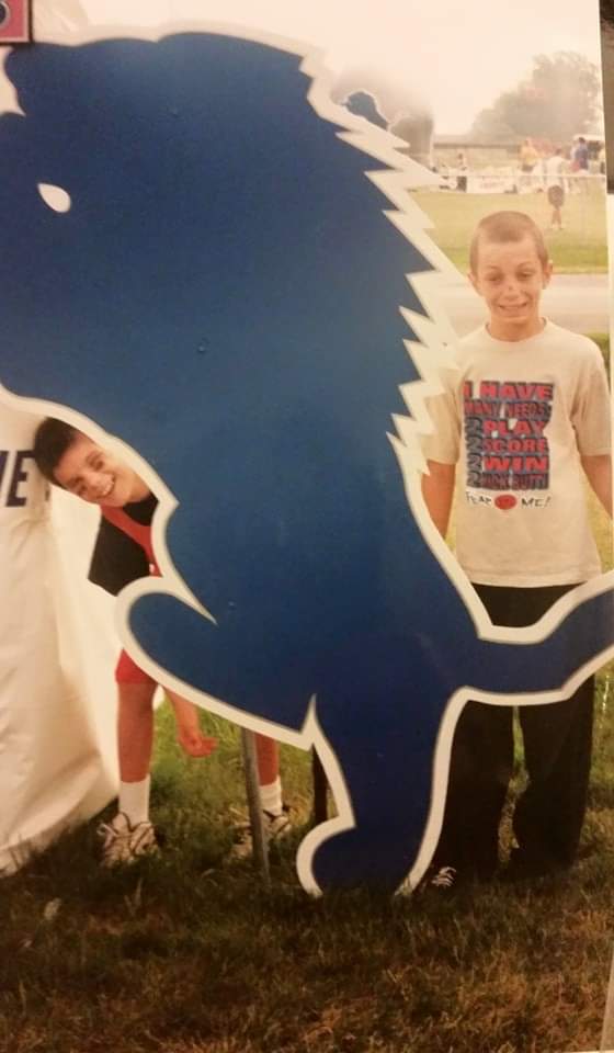 Real_Midwest27's tweet photo. @C4SEY85 @Lions Me as a kid at Lions training camp

Me at the Rams playoff game. Drove 5 hours and back from Lexington,  KY. 

I've been a ride or die fan since birth. #AllGrit https://t.co/t9HPy4WHJ4