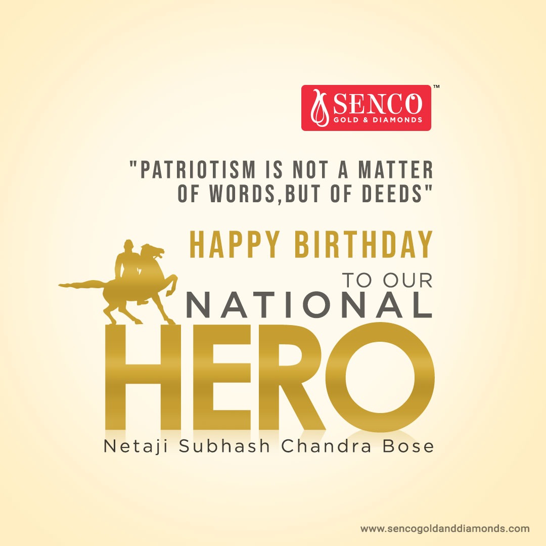 An extraordinary orator, a charismatic leader, and a freedom fighter - celebrating our National Hero on his Birth Anniversary. #SencoGoldAndDiamonds #karigari #CraftsmanshipForYou #jewellery #diamondjewellery #gold #goldjewellery #NetajiJayanti #NetajiJayanti2024