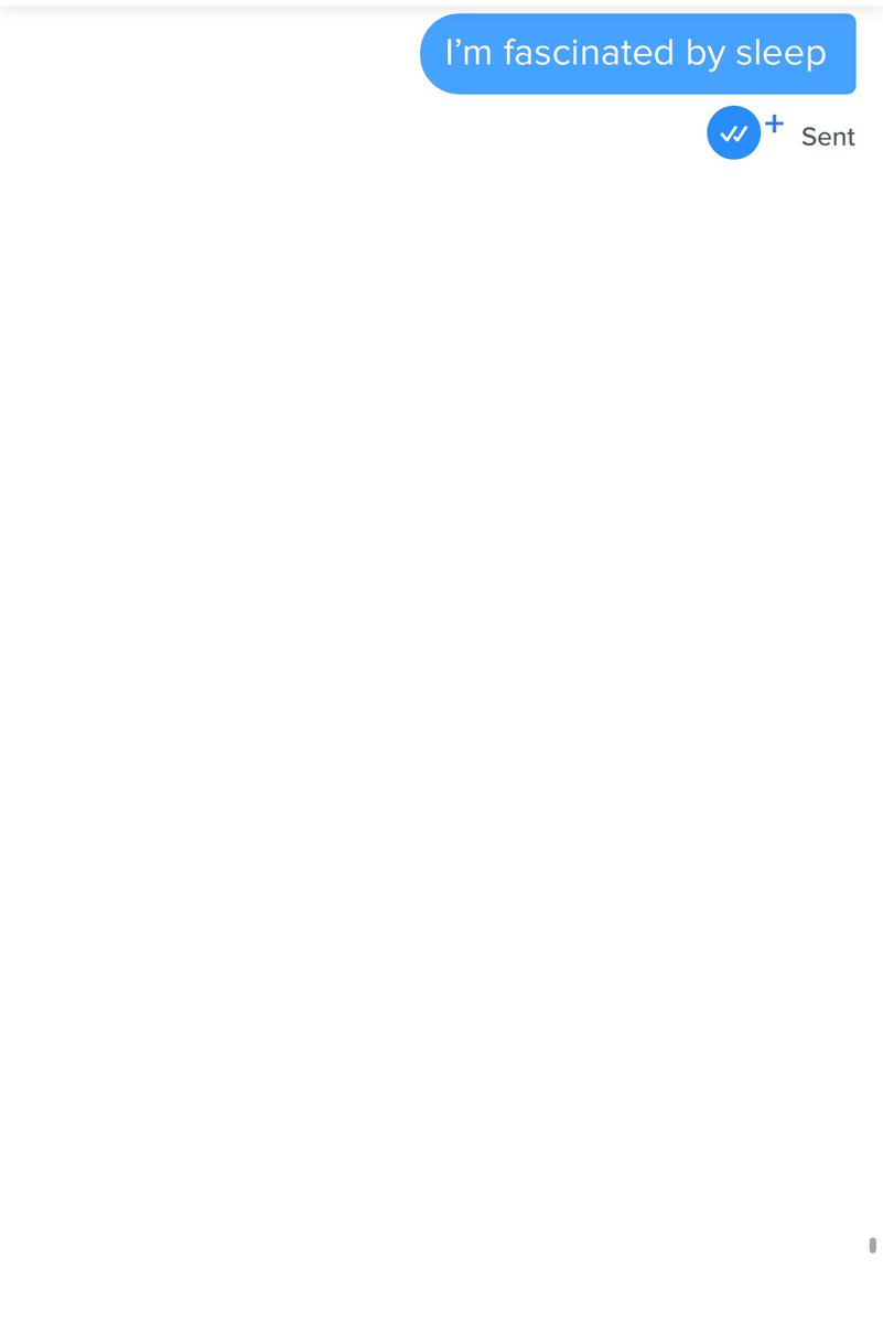 Me: ugh why don’t my dating app convos go anywhere

Also me: