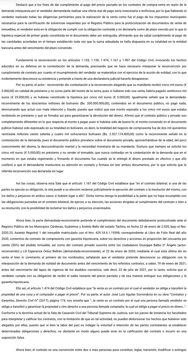 WilsonGomezGB's tweet photo. Sentencia N° 000430 del 14/07/2023 Sala de Casación Civil @TSJ_Venezuela Consentimiento de las partes es uno de los elementos esenciales del contrato,una condición sine qua non para su existencia. toda persona tiene la capacidad para contratar. Excepciones https://t.co/uPhxS2NFpH https://t.co/EUQBZKWqen