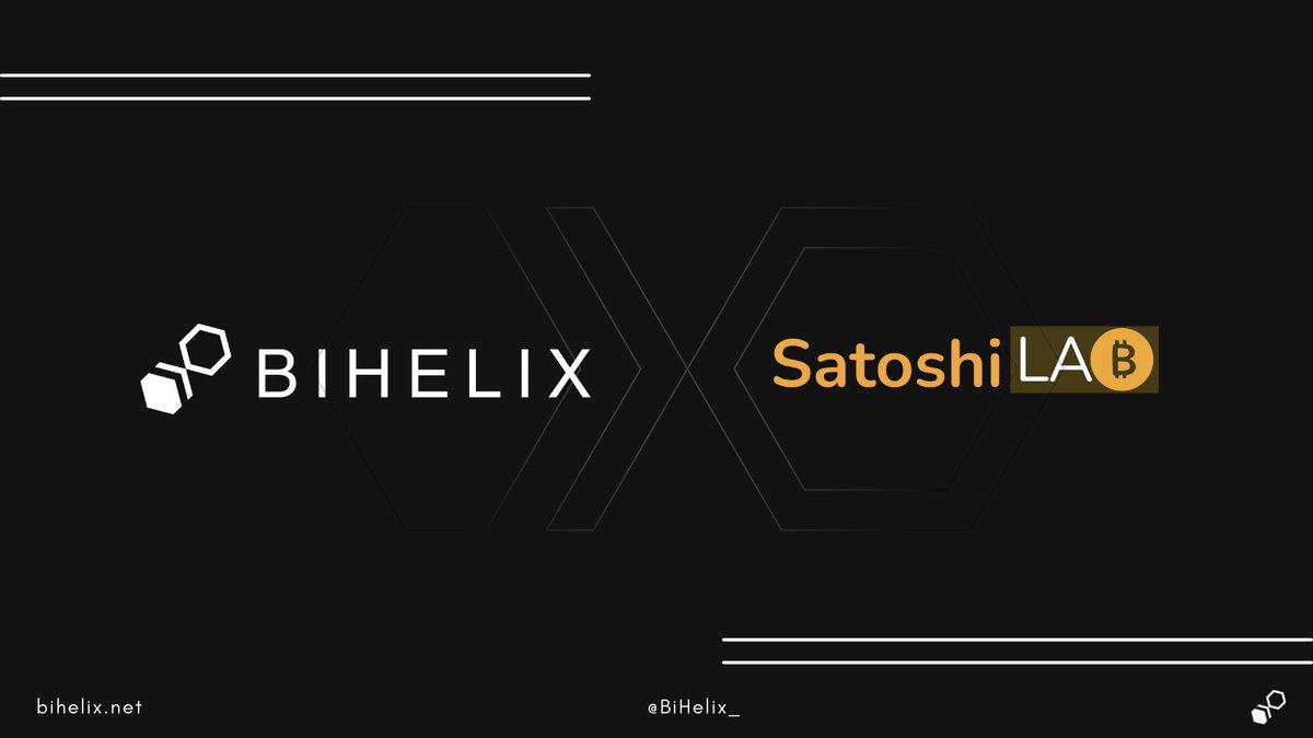 🎉 We are thrilled to announce that @SatoshiLab_ has officially become a strategic investor in #BiHelix! 🚀 #SatoshiLab, jointly initiated by @Web3LabsClub and @waterdripfund , is a dedicated laboratory focused on the #Bitcoin ecosystem. With robust support from @ChainCapital666