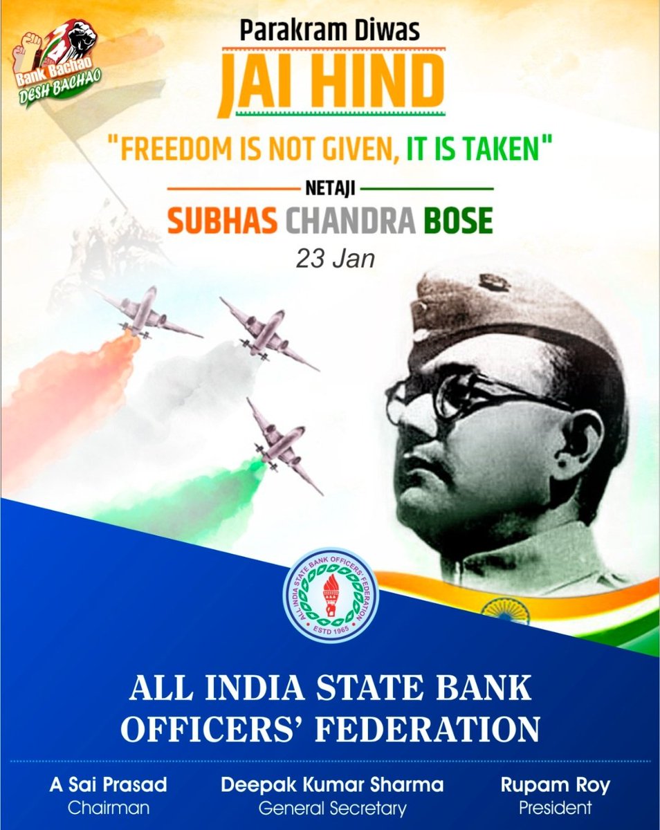 Remembering the indomitable spirit of Netaji Subhas Chandra Bose on his birth anniversary. His unparalleled dedication and sacrifice for India's freedom continue to inspire us. Let's honor his legacy by committing to the values of unity and patriotism. #NetajiSubhasChandraBose