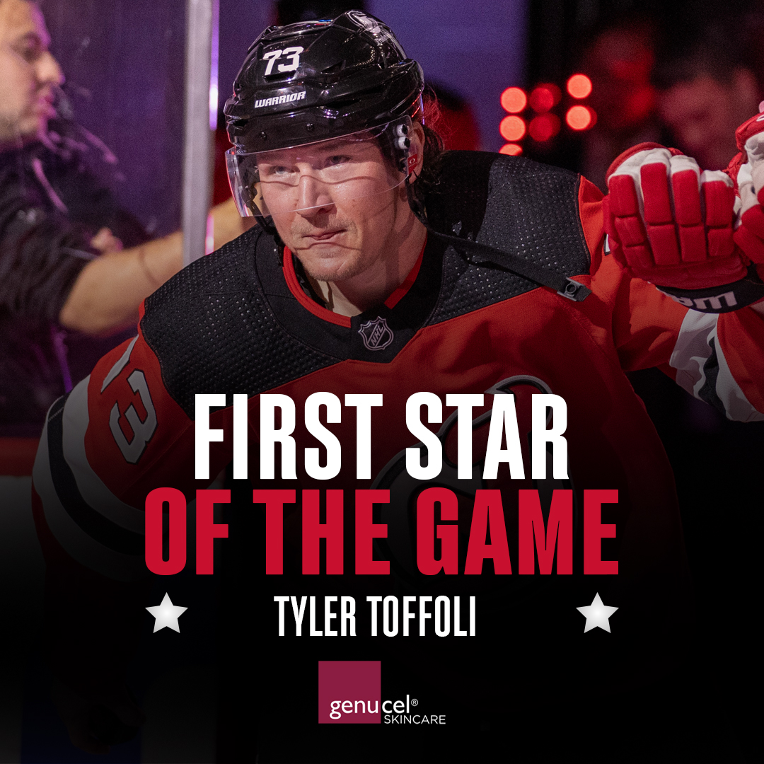 Hat trick hero!

Like and retweet this for a chance to win an autographed Toff puck from tonight's first star. 

#NJDevils | <a href="/Genucel/">Genucel Skincare</a>