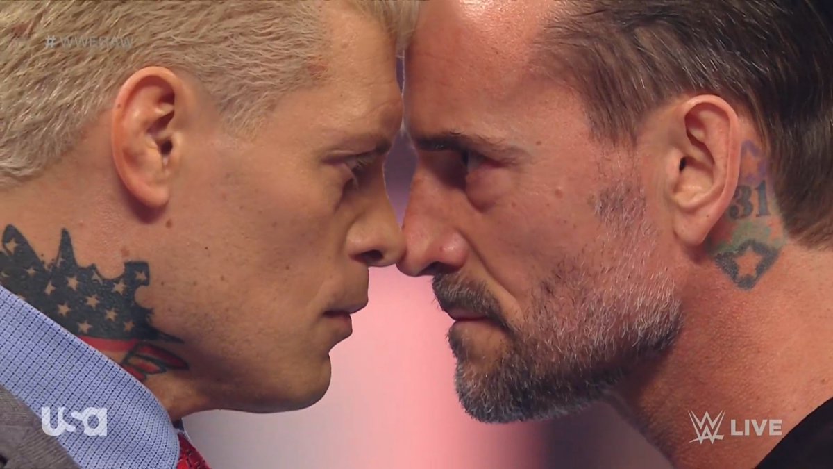 _denisesalcedo's tweet photo. WHO ARE YOU ROOTING FOR?!?!?! 

RT for CM PUNK
LIKE for CODY RHODES 

#WWERAW 🔥🔥🔥🔥🔥 https://t.co/9XQgPGhegg