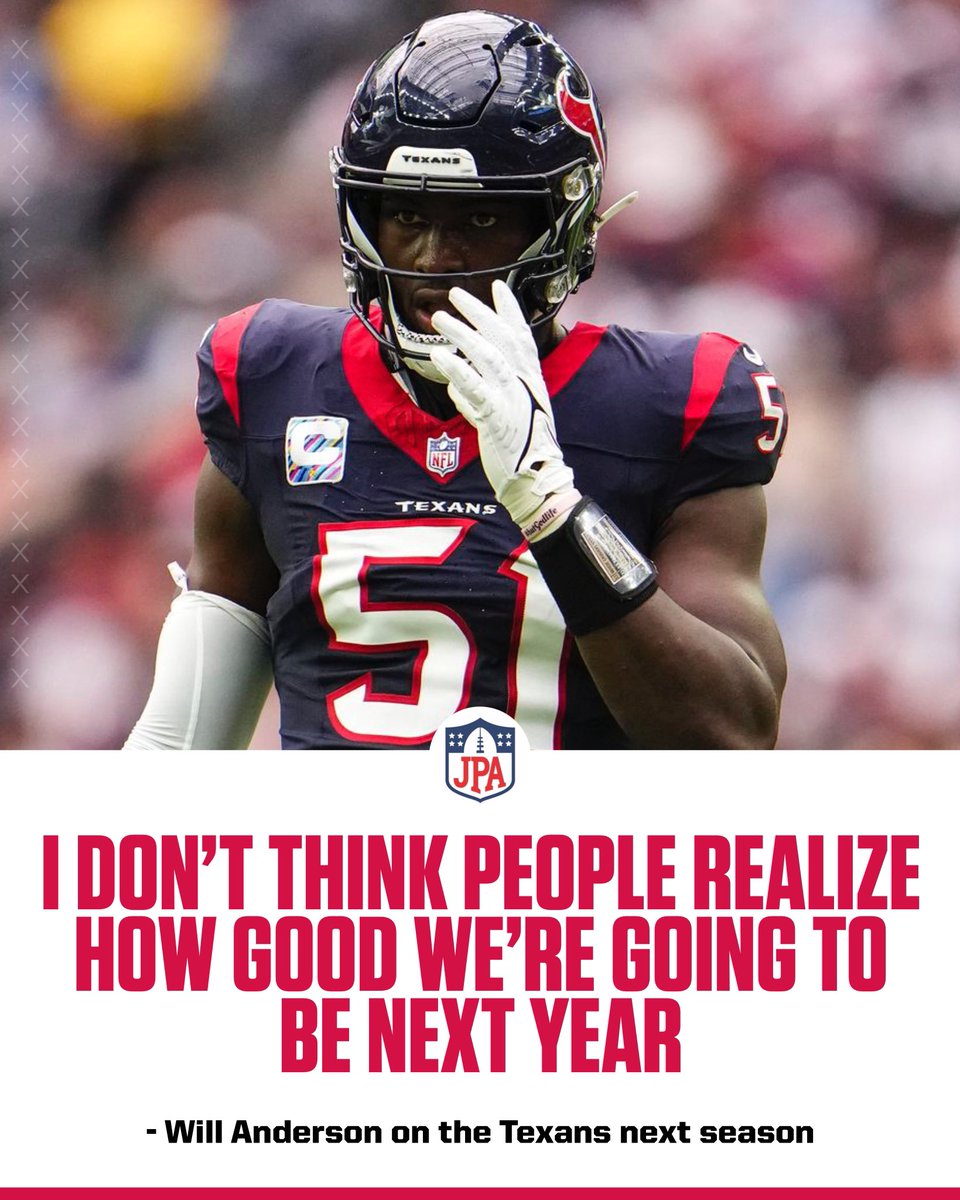 𝗧𝗥𝗨𝗘 𝗢𝗥 𝗙𝗔𝗟𝗦𝗘: The #Texans will be a top 5 team in the entire #NFL next season. 

Houston went 10-7 this season, winning their division AND a playoff game, something nobody saw coming in the first year of CJ Stroud and Demeco Ryans.