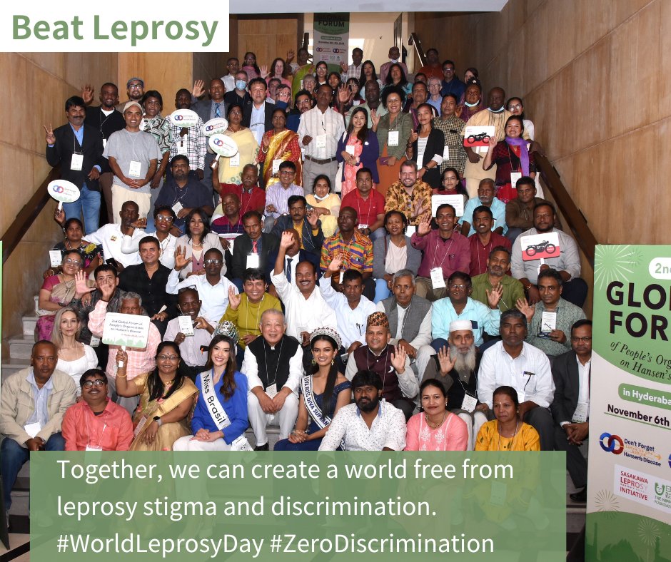 Today is World Leprosy Day. Let's create a world free from leprosy stigma and discrimination. Join us in the fight for a more inclusive and understanding society.
#WorldLeprosyDay #BeatLeprosy #ActNow #EndStigma #ZeroDiscrimination