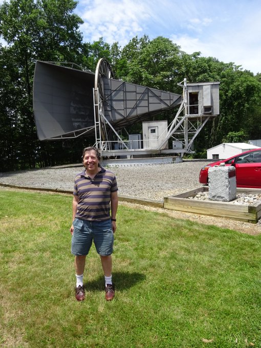 The Horn Antenna in Holmdel, New Jersey 

Using that instrument, Arno Penzias and Robert Wilson accidentally discovered the persistent radio hiss that had a profile consistent with relic radiation from the Big Bang, cooled down over billions of years.

#histSTM