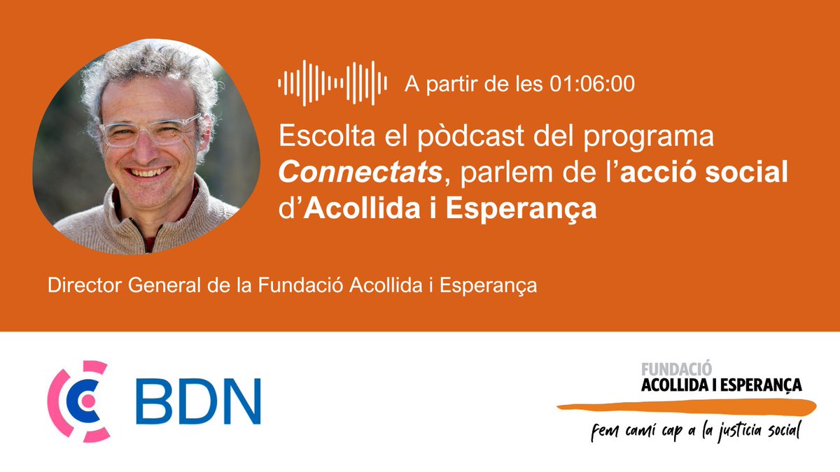 🎙️No vas poder escoltar l'entrevista d'ahir sobre #AcollidaiEsperança? 

▶️A partir de les 01:06:00 al @connectatsxarxa: radio.bdncom.cat/programs/conne…