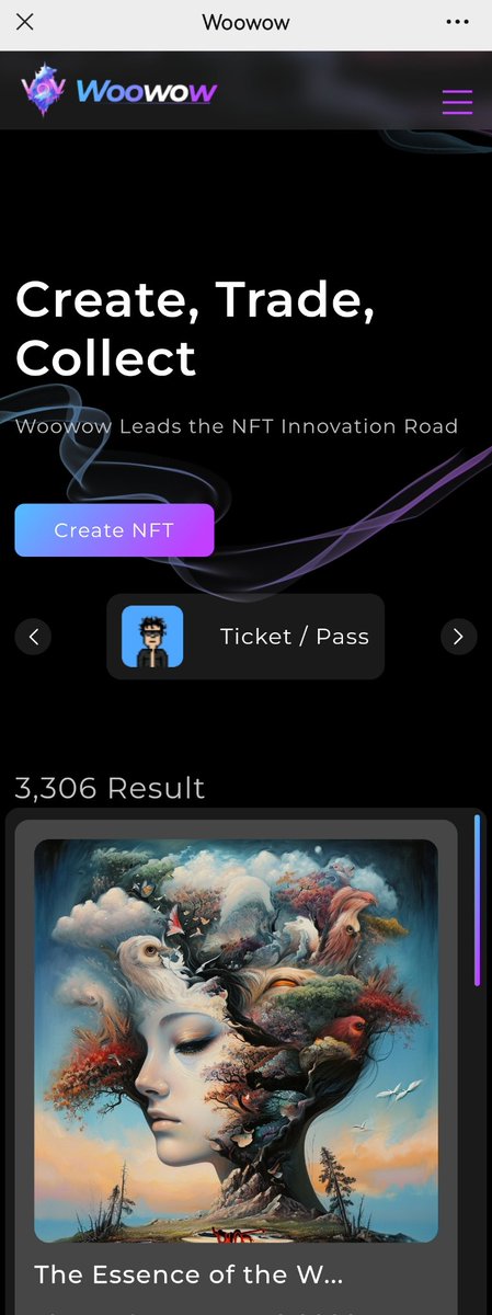 The Wolf of Bitcoin is in talks with the AI smart NFT platform Woowow (wolf howl) for an ecological partnership! It may be a coincidence, but when we come together, ＂we howl at the sky!＂ As our name suggests, the wolf pack has united for something extraordinary! Our product