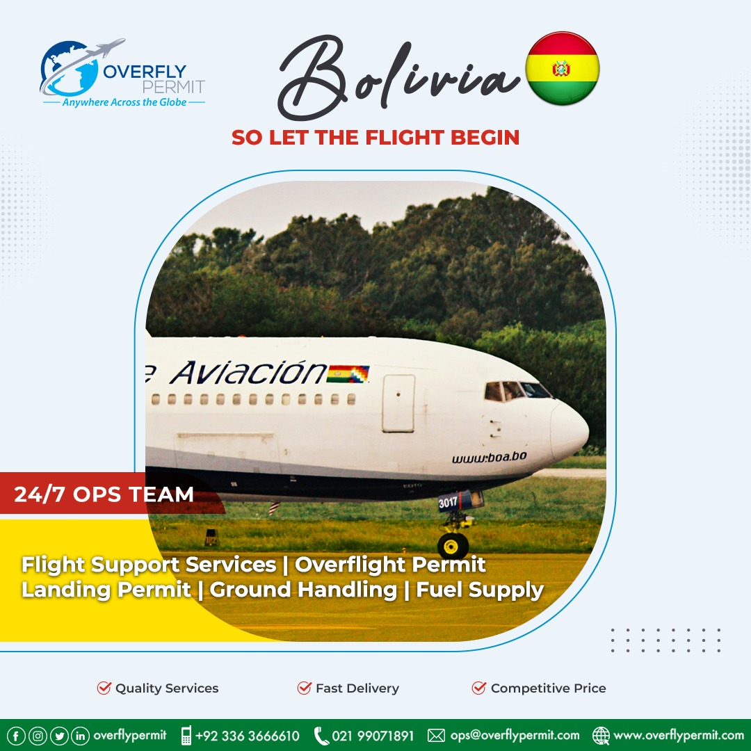 overflypermit's tweet image. BOLIVIA OVERFLY PERMIT
LINK : overflypermit.com/overflight-per…

24 Hours A Day, 7 Days A Week
Email: ops@overflypermit.com
Contact No:+923363666610
Website: overflypermit.com

#overflypermit #flights #passengerflight #landing #bolivia #privatefunction #route66 #aviation #Aviator