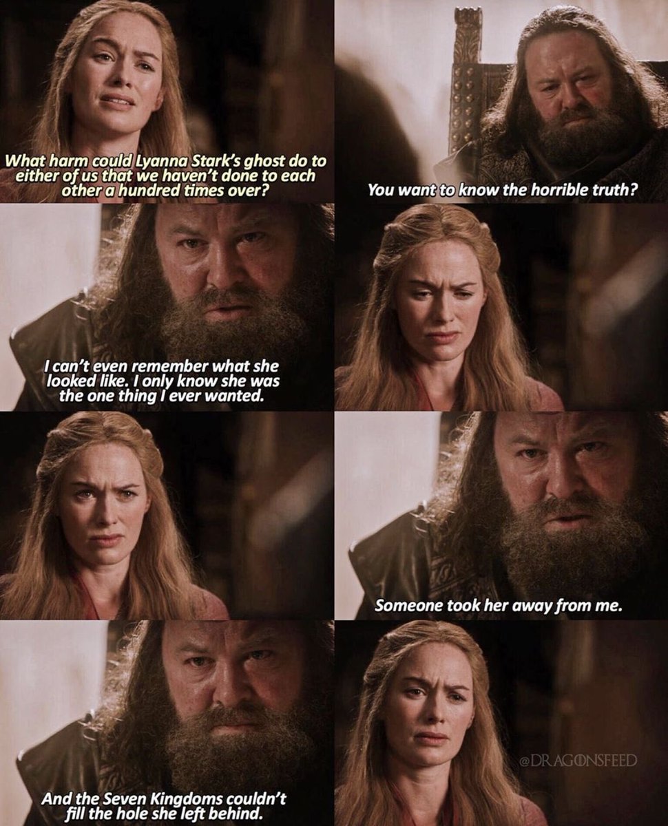 #RobertBaratheon NEVER loved #LyannaStark ! He didn’t know a thing about her! Me thinks Bobby B was really in love with #NedStark , projected Ned’s personality {a lot like #SansaStark ’s} onto Lyanna, {a lot like #AryaStark ’s}, and just wanted as much access to Ned as possible.