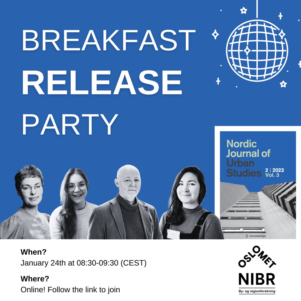 📢Tomorrow is the day! Join our breakfast release party starting at 0830AM, from a computer near you!
oslomet.no/om/arrangement…