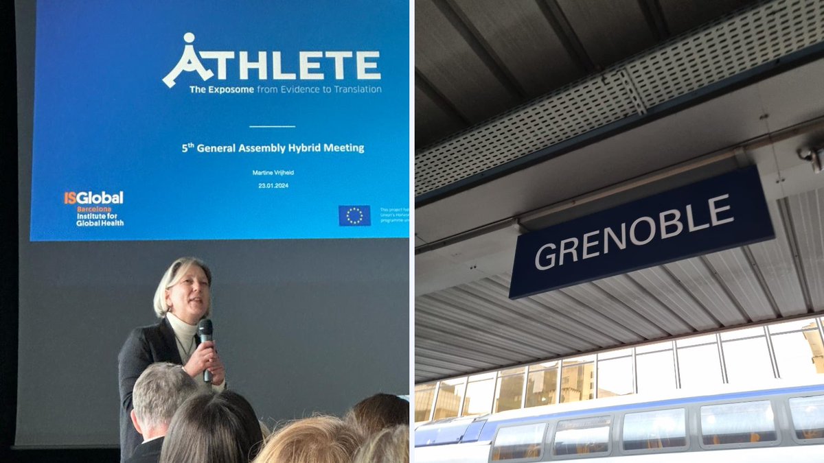 👋 The #ATHLETEproject is in Grenoble 🇫🇷 this week for our annual consortium meeting! 👩‍🔬 Our partners from across Europe have gathered to discuss the latest developments & challenges on #exposome research. ➡️ Visit our website for more info: athleteproject.eu